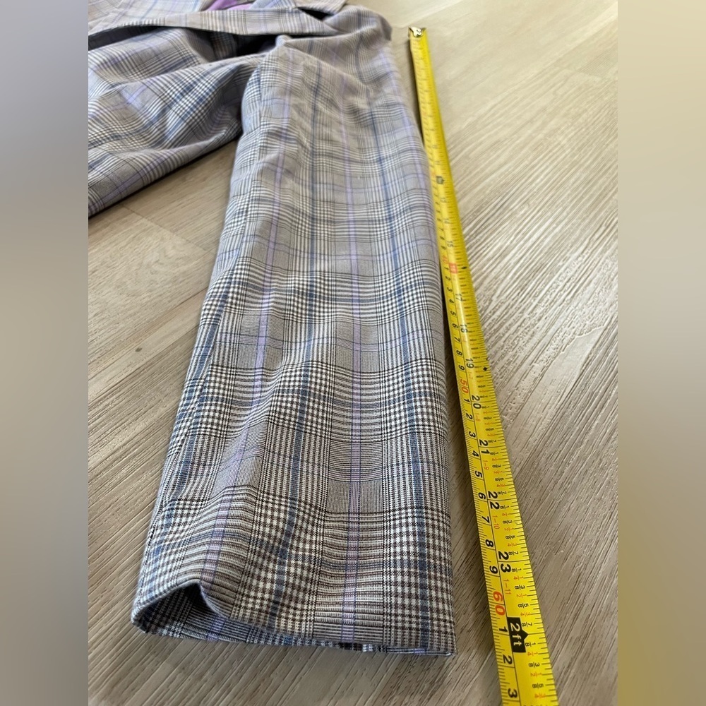 NASTY GAL Granddad Check Extreme Oversized Blazer Size US4 - Picture 10 of 11